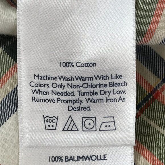 Eddie Bauer Button Down Shirt Men's Medium Relaxed Fit Long Sleeve Cotton Casual - Picture 9 of 10